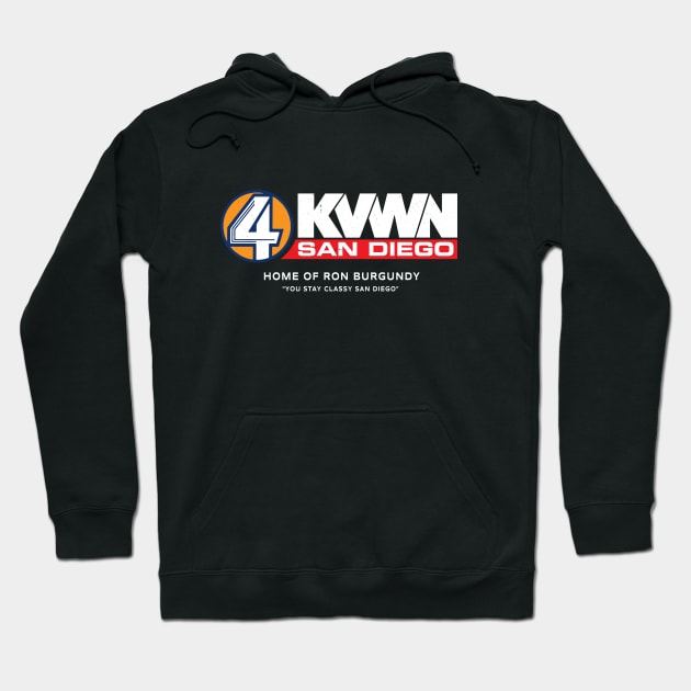 Channel 4 - KVWN San Diego - Home of Ron Burgundy Hoodie by BodinStreet